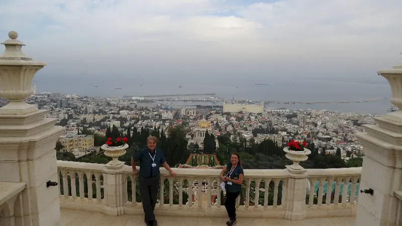 Hayfa şehrinde Bahai inancının kutsal bahçeleri olan Bab Terasları
