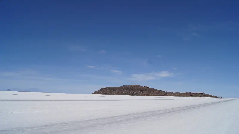 uyuni tuzlaklarında Incahuasi adası