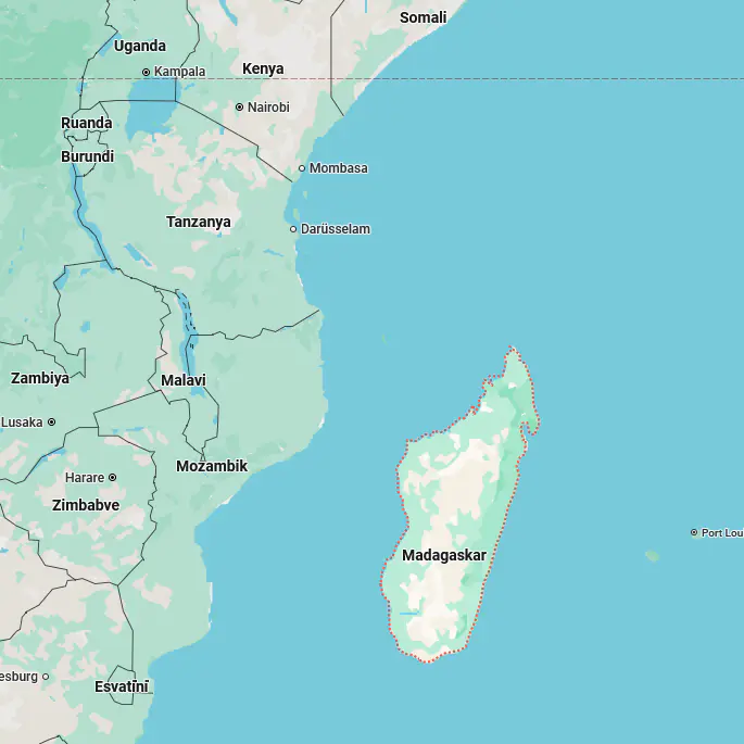 madagaskar harita