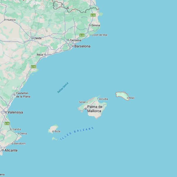 AKDENİZ’İN KÜÇÜK ADASI MENORCA 2 menorka harita